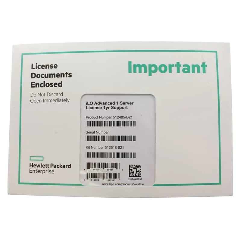 Лицензия HP iLO Advanced 1-Svr incl 1yr TS&U SW