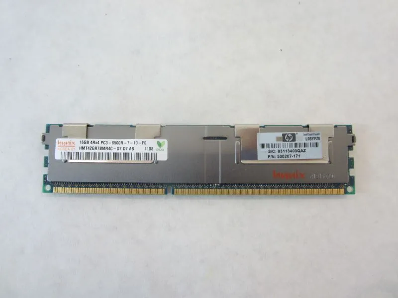 Модуль памяти 16GB (1x16Gb 4Rank) 4Rx4 PC3-8500R-7 Registered DIMM