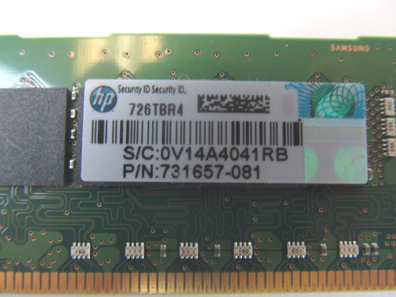 Память 8GB (1x8GB) 1Rx4 PC3-14900R-13 Registered DIMM for only E5-2600v2 DL360p/380p,