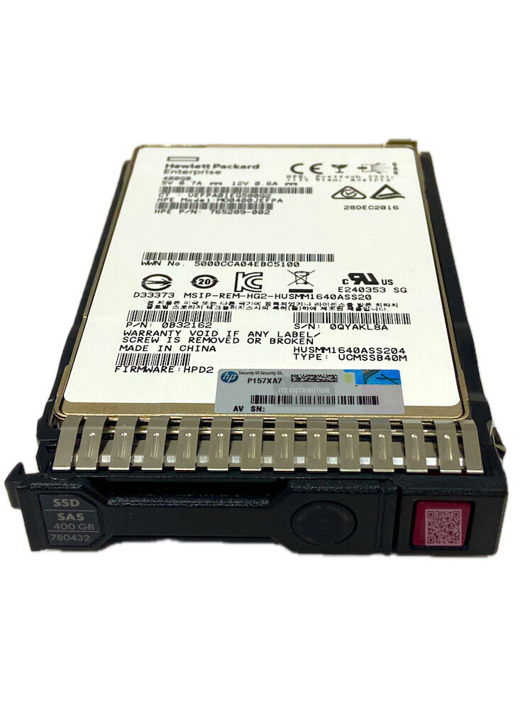Жесткий диск HP 400GB 2.5"(SFF) SAS 12G Hot Plug Mainstream Endurance