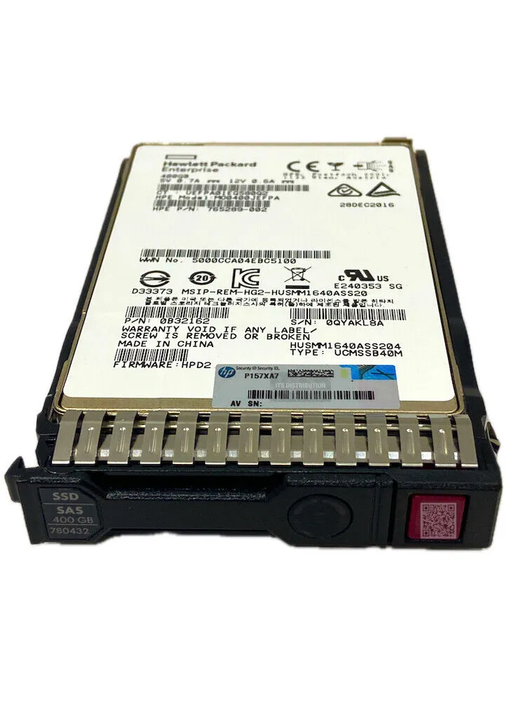 Жесткий диск HP 400GB 2.5"(SFF) SAS 12G Hot Plug Mainstream Endurance
