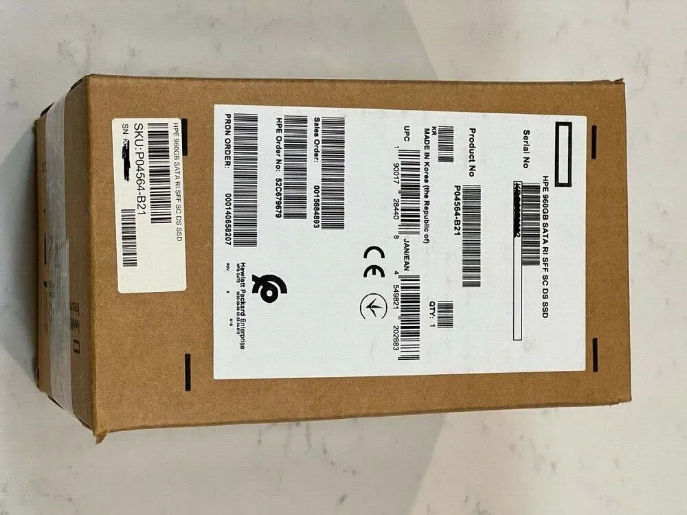 Жесткий диск HPE 960GB SATA 6G Read Intensive SFF (2.5in) SC 3yr Wty Multi Vendor SSD