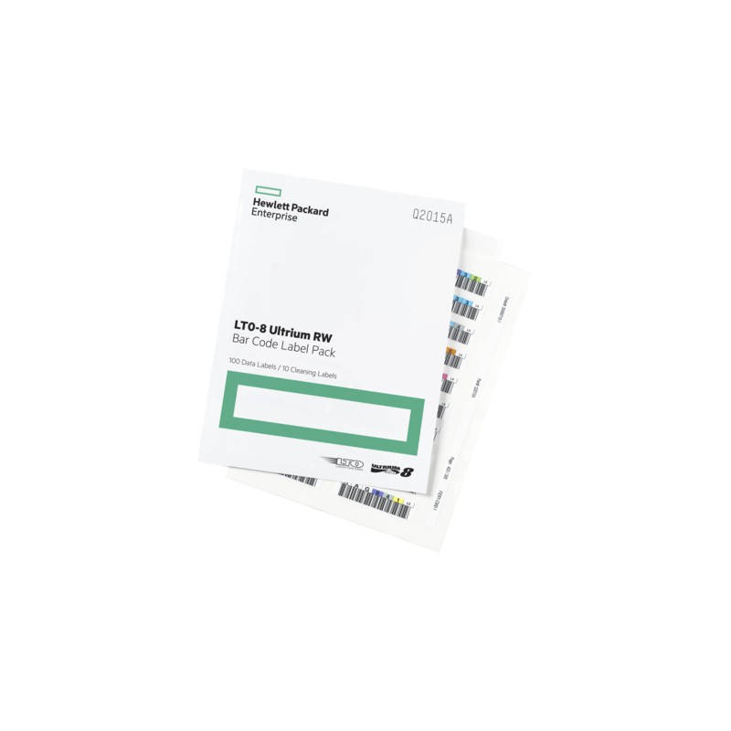 HPE LTO-8 Ultrium RW Bar Code Label Pack (100 data + 10 cleaning)