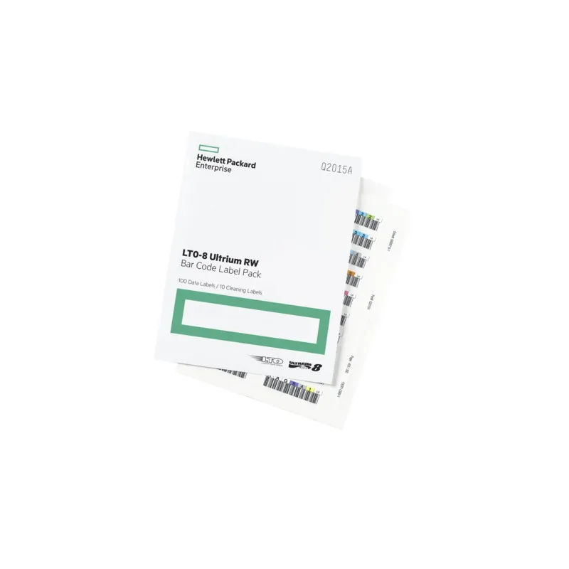 HPE LTO-8 Ultrium RW Bar Code Label Pack (100 data + 10 cleaning)