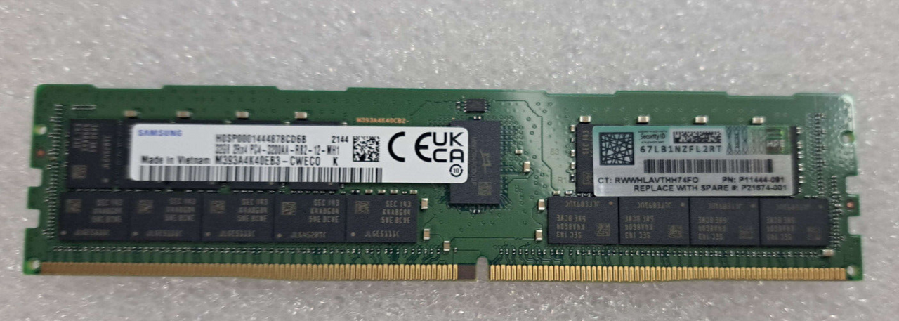 Модуль памяти HPE 32GB (1x32GB) 2Rx4 DDR4-3200 Registered Smart Memory Kit for Gen10+
