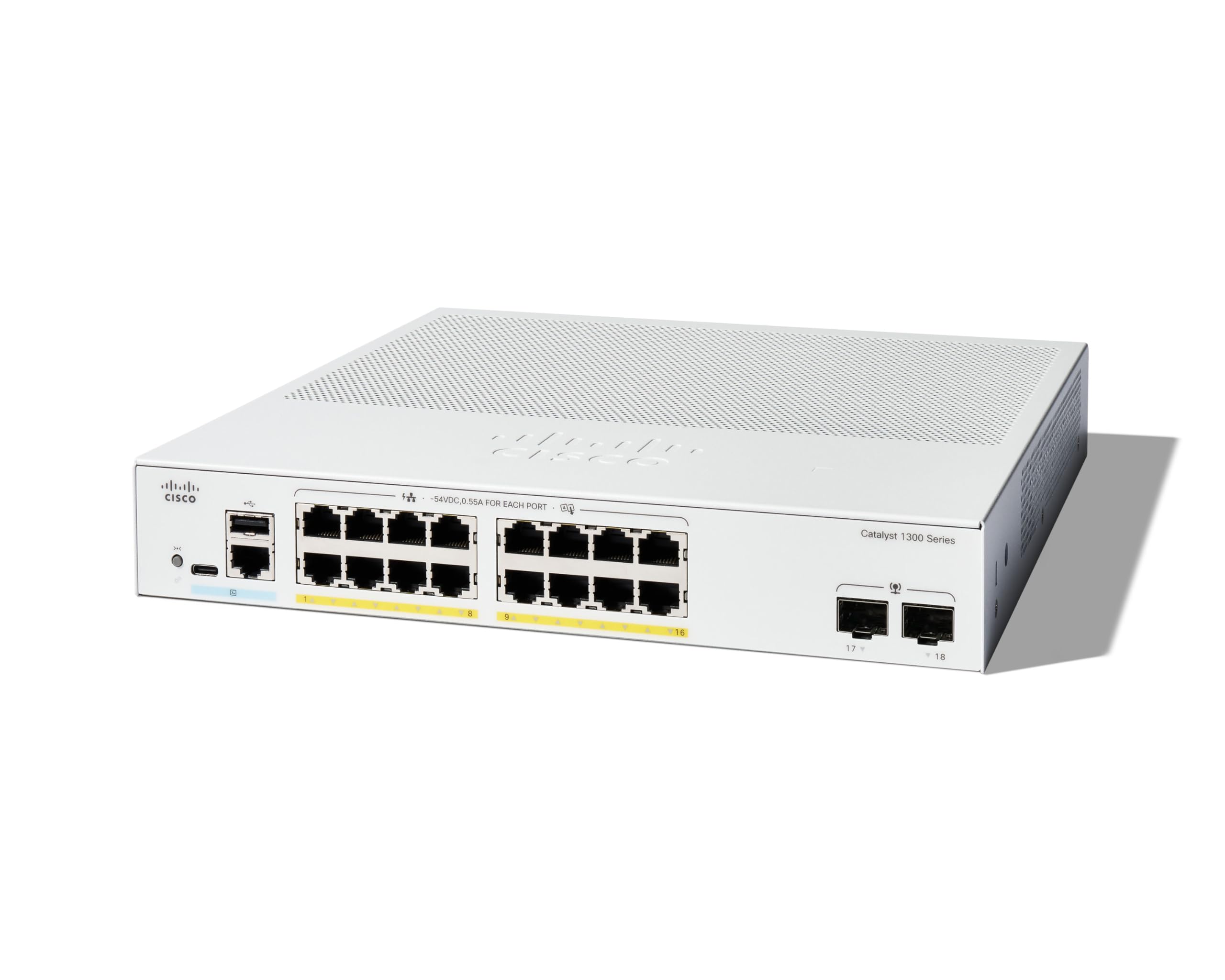 Коммутатор Catalyst 1300 16-port GE PoE 2x1G SFP