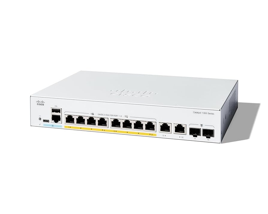 Коммутатор Cisco Catalyst C1300-8FP-2G