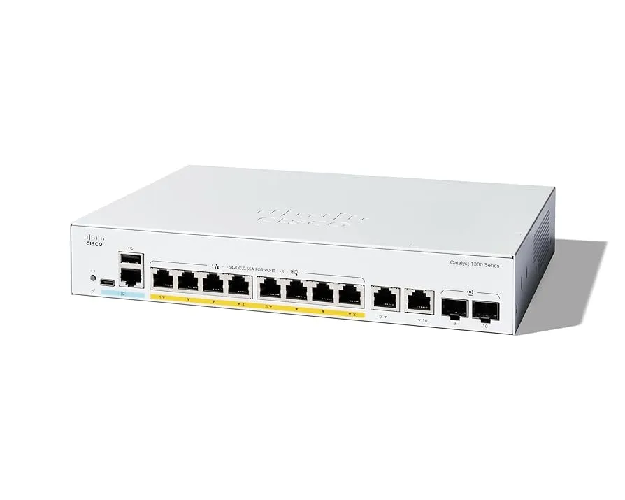 Коммутатор Cisco Catalyst C1300-8FP-2G