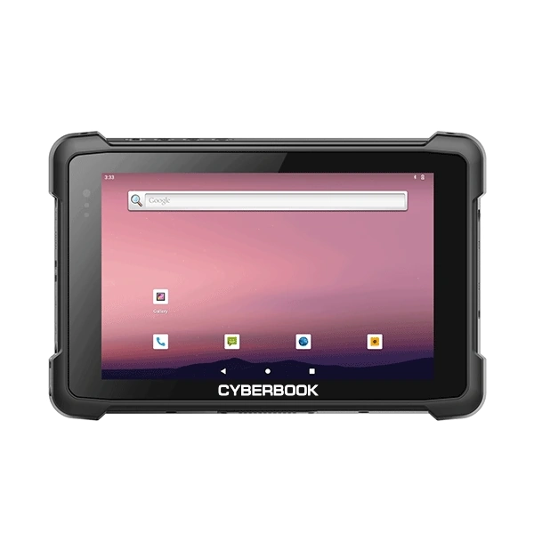 Защищенный планшет Cyberbook T181X 8" 700нт 1280*800, MT6789, 8ГБ, 128ГБ, WiFi 5, BT 5.2, LTE, GPS, ГЛОНАСС, NFC, камера фронтальная 5Мп, тыловая 13Мп, USB 2.0 (Тип А), USB (Тип С), SIM, картридер, разъем для наушников 3,5 мм, встроенная батарея 6000мАч (до 7ч), 12 пин Pogo, IP65, Android 12